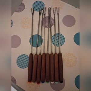 Set of 8 Vintage Fondue Forks